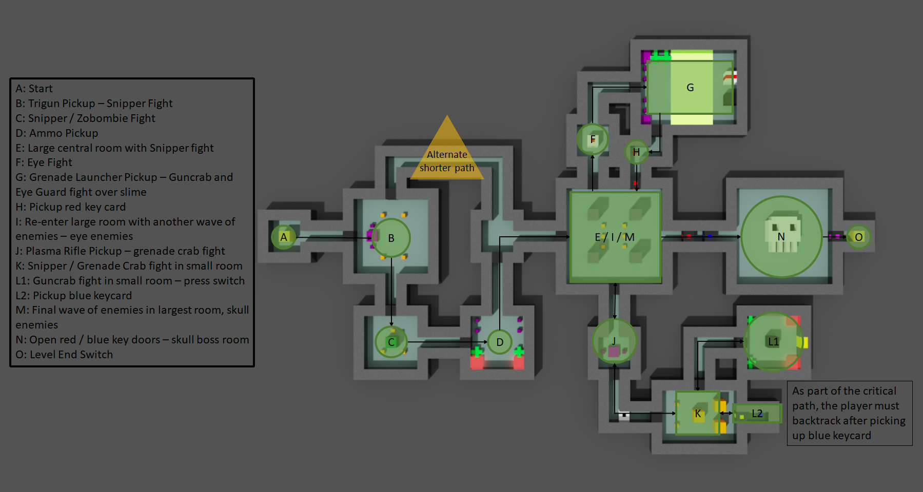 Critical Path Voxel Map